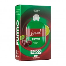 Одноразовая электронная сигарета Fumo Grand Cherry Lime (Черешня лайм) 6000 затяжек