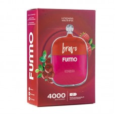 Одноразовая электронная сигарета Fumo Bravo Cranberry Raspberry (Клюква малина) 4000 затяжек