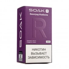 MK Одноразовая электронная сигарета SOAK R Isabella Grapes (Виноград Изабелла) 5000 затяжек