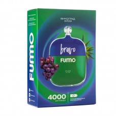 Одноразовая электронная сигарета Fumo Bravo Grape Aloe (Виноград алоэ) 4000 затяжек
