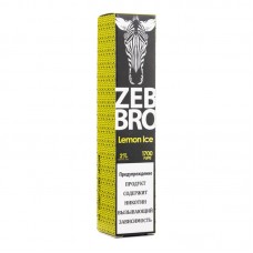 Одноразовая электронная сигарета Zebbro Lemon Ice (Лимон) 1700 затяжек
