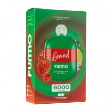 Одноразовая электронная сигарета Fumo Grand Strawberry Mojito (Клубничный мохито) 6000 затяжек