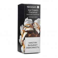 Жидкость SOAK L Ice Cream Coconut (Кокосовое Мороженое) 2% 30 мл PG 50 | VG 50