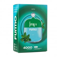 Одноразовая электронная сигарета Fumo Bravo Mint (Мята) 4000 затяжек