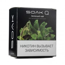 Упаковка сменных картриджей Soak Q Зеленый Чай 4, 8 мл 2% (Предзаправленный картридж) (В упаковке 2 шт)