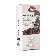Одноразовая электронная сигарета SOAK M Creamy Rum (Кремовый ром) 4000 затяжек