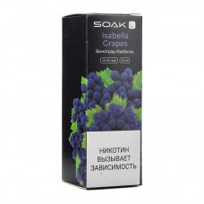 Жидкость SOAK L Isabella Grapes (Виноград Изабелла) 2% 30 мл PG 50 | VG 50