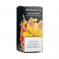 Упаковка сменных картриджей Soak Q Манго апероль 4, 8 мл 2% (Предзаправленный картридж) (В упаковке 1 шт)