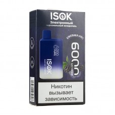 МК Одноразовая электронная сигарета Isok Isbar Ежевика Айс 6000 затяжек