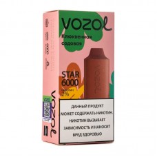 Одноразовая электронная сигарета Vozol Star Popping Cranberry (Клюквенная содовая) 6000 затяжек