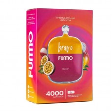 Одноразовая электронная сигарета Fumo Bravo Tropical Fruits (Тропические фрукты) 4000 затяжек