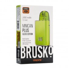 Электронная pod система Brusko Minican Plus Gloss Edition 850 mAh Зеленый (Lime green)