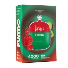 Одноразовая электронная сигарета Fumo Bravo Strawberry Kiwi (Клубника киви) 4000 затяжек