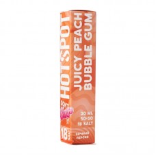 Жидкость HOTSPOT Chow Salt Juicy Peach Bubble gun (Сочный персик Жвачка) 2% 30 мл PG 50 | VG 50