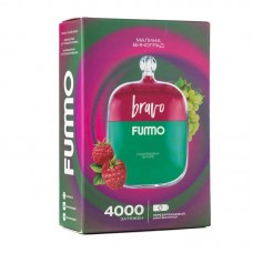 Одноразовая электронная сигарета Fumo Bravo Raspberry Grape (Малина виноград) 4000 затяжек