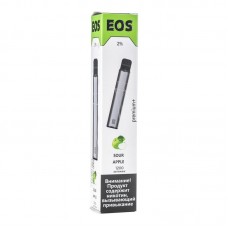 Одноразовая электронная сигарета EOS Premium Plus Sour Apple (Кислое яблоко) 1200 затяжек