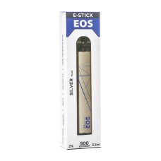 Одноразовая электронная сигарета EOS Silver Plus Blue Raspberry Mint (Черника Малина Мята) 500 затяжек