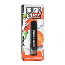 Одноразовая электронная сигарета Brusko GO Max Клубника со Сливками 1500 затяжек