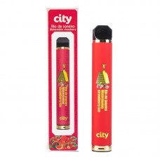 Одноразовая электронная сигарета City 1600 затяжек Рио-Арбуз-Клубника