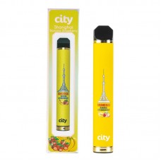 Одноразовая электронная сигарета City 1600 затяжек Шанхай - Банан клубника