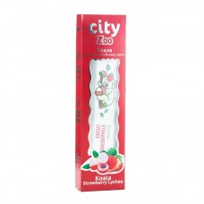 Одноразовая электронная сигарета City Zoo Koala Strawberry lychee (Коала клубника личи) 700 затяжек