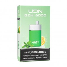 Одноразовая электронная сигарета UDN GEN Mint Lemon (Мята лимон) 6000 затяжек